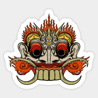 Barong Bali Mask Face Sticker